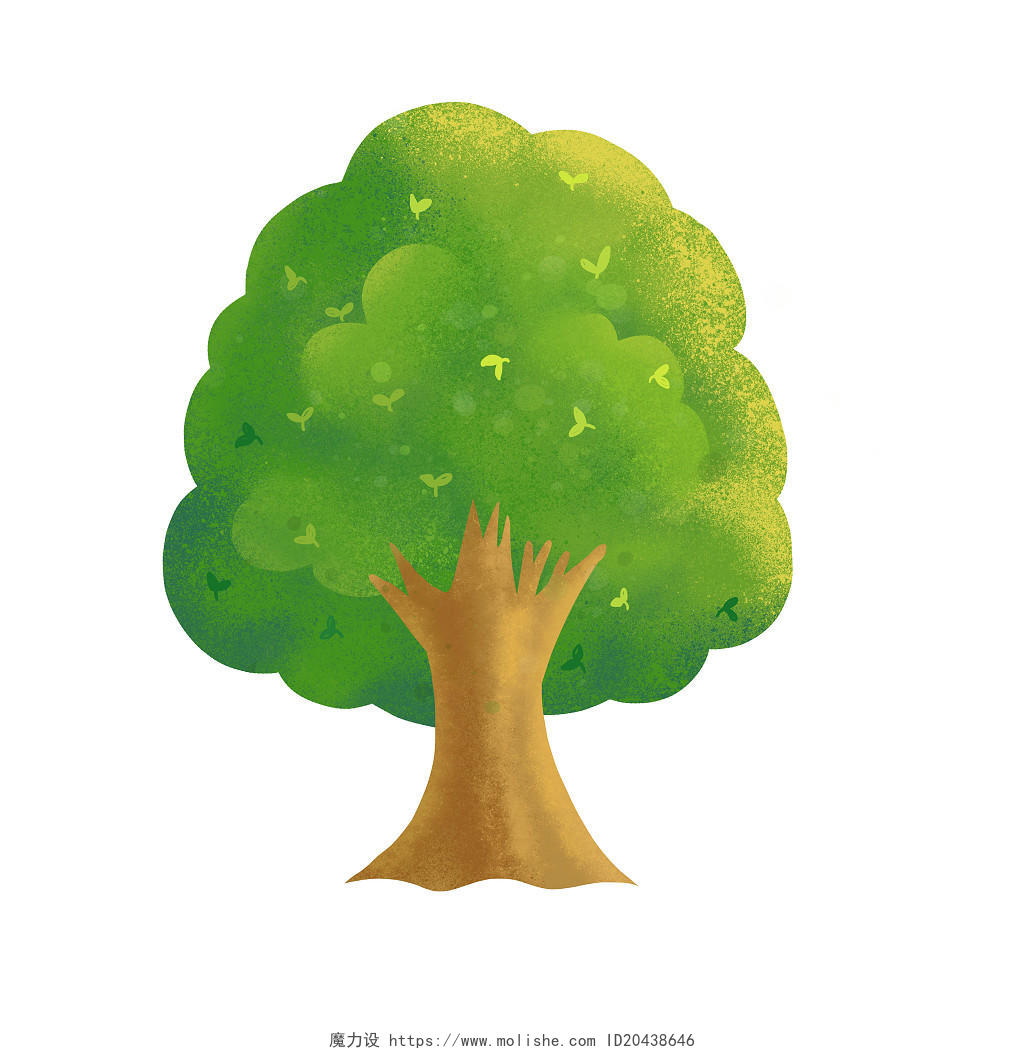 世界森林日手绘植树节种树环保植树节植树环保